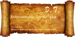 Dobrovszky Terézia névjegykártya